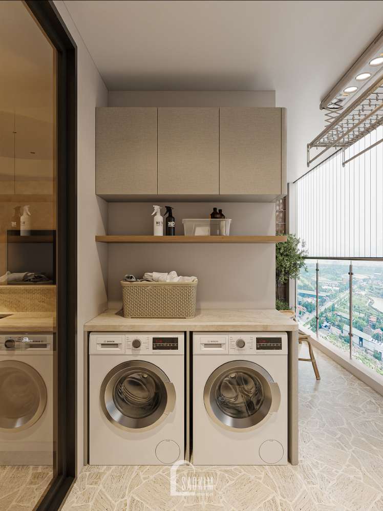 Thiết kế khu vực logia trong căn hộ Viha Complex